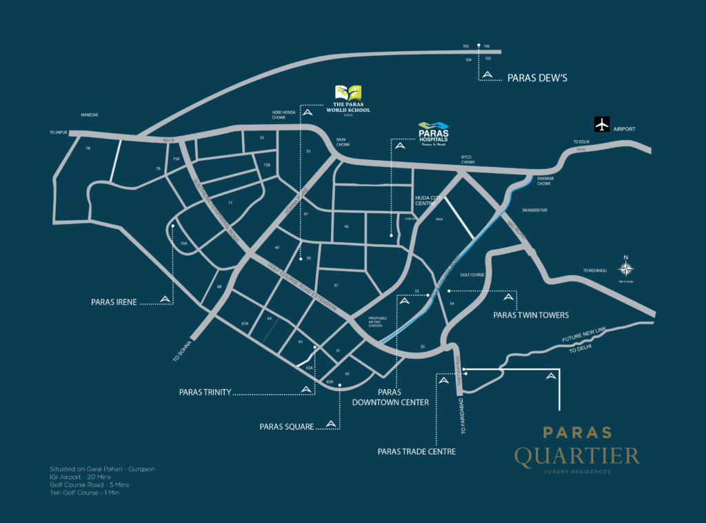 Paras Quartier Location Map