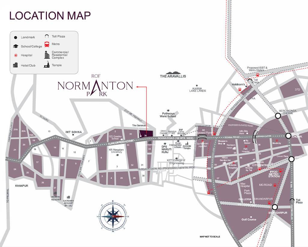 ROF Normanton Park Location Map