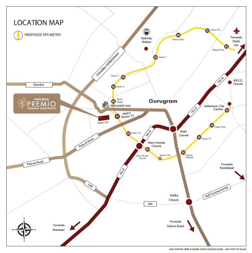 Emperium Premio Location Map