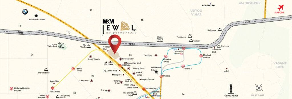 M3M Jewel Location Map