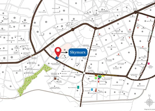 SkymarX The Central Point Location Map
