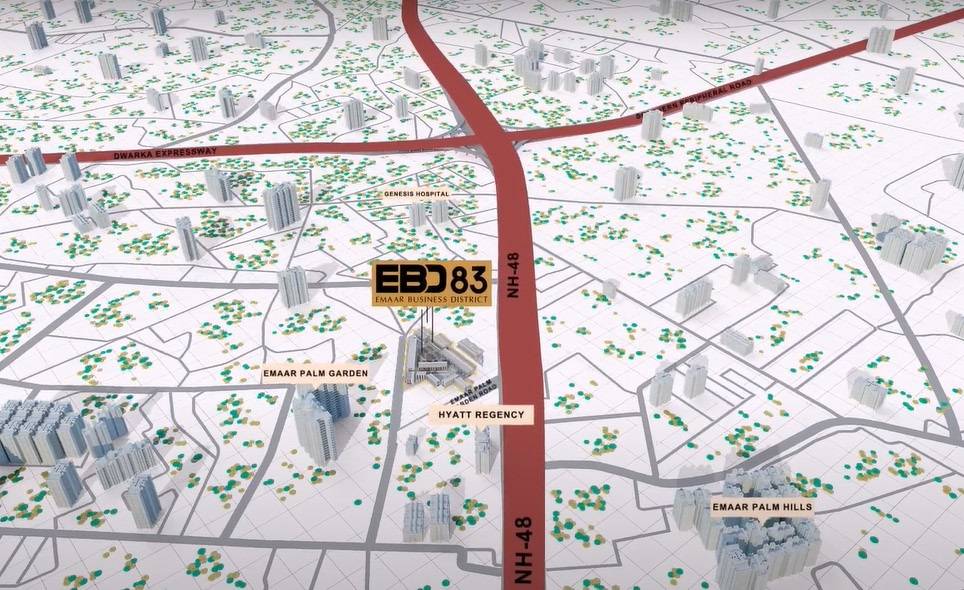 Emaar Business District (EBD) 83 Location Map