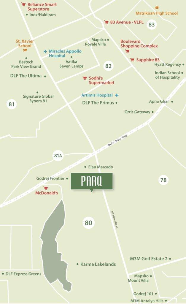 Conscient Parq Location Map