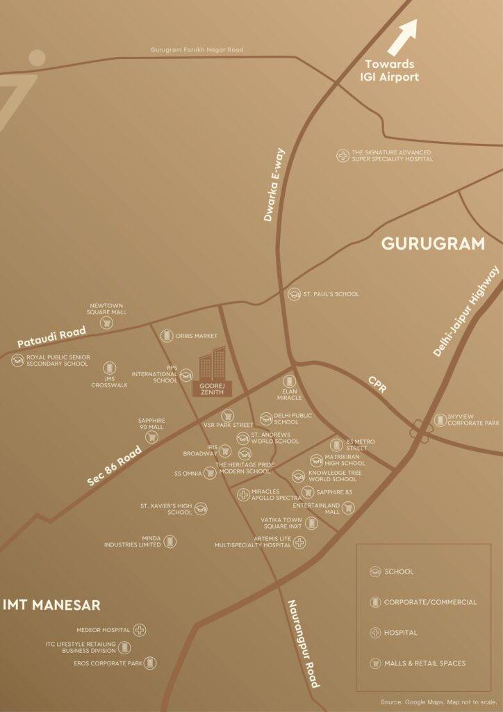 Godrej Zenith Location Map