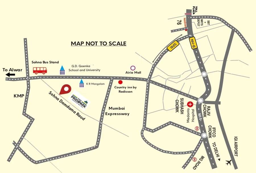 Ireo Pride Park Location Map