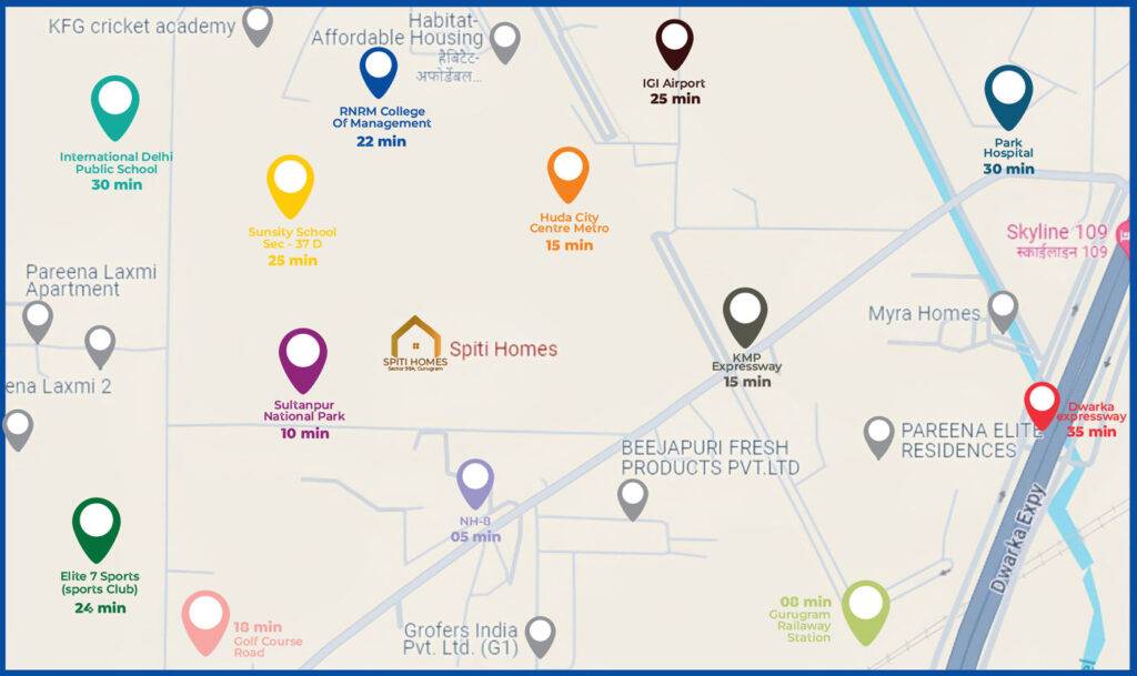 Spiti Homes location map