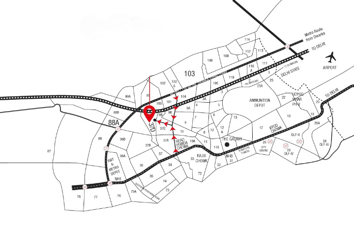 Navraj High Rise 37d Location Map