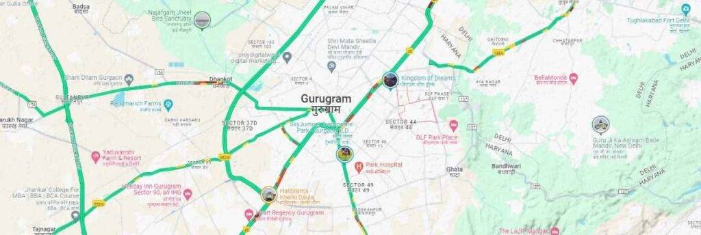 Godrej Miraya Sector 43 Gurgaon Locaton Map