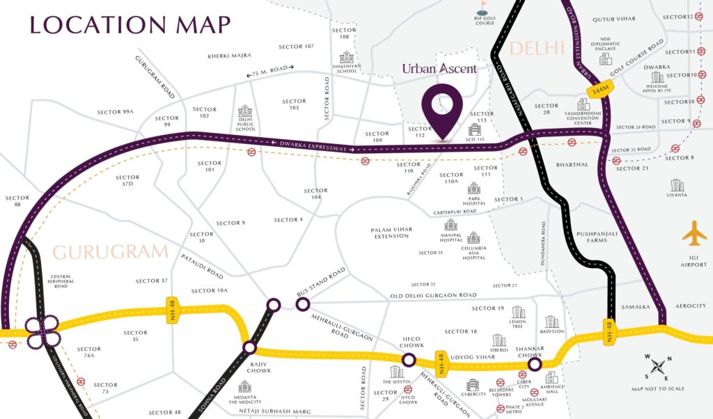 Emaar Urban Ascent Location Map