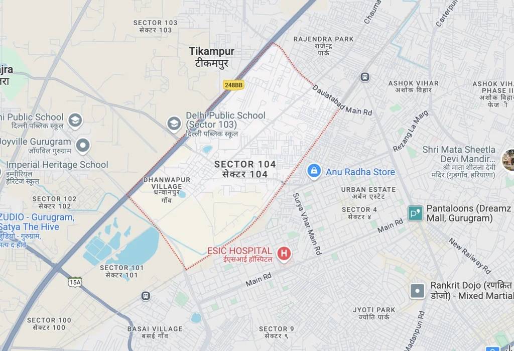 Indiabulls Estate Club 1 Location Map