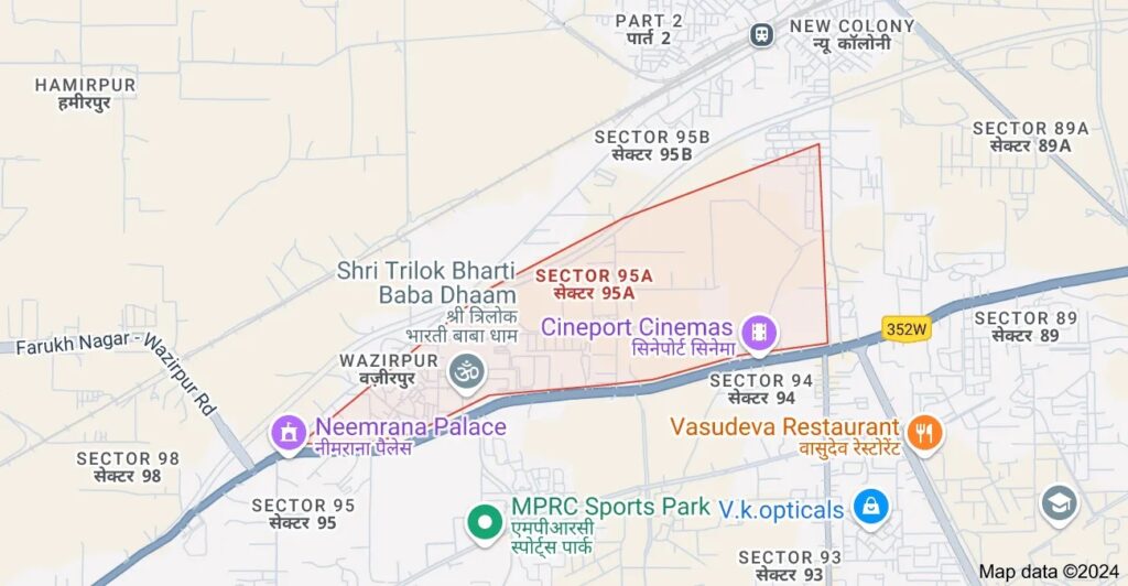 Maestro Residences Sector 95A Gurgaon Location Map