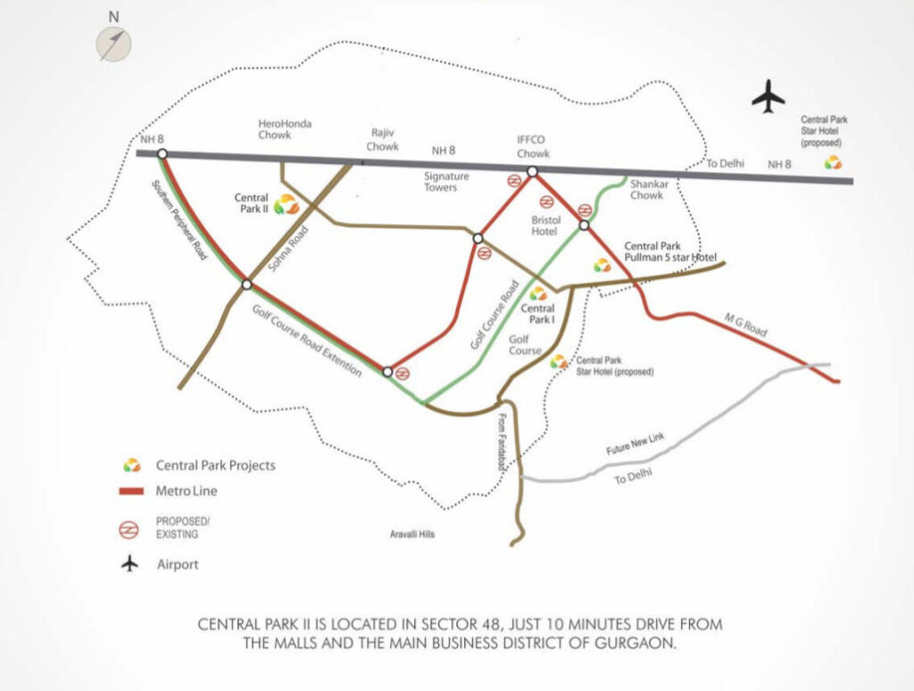 Experion The Trillion Gurgaon Location Map