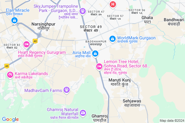 Reach The Bazaria gurgaon Location Map