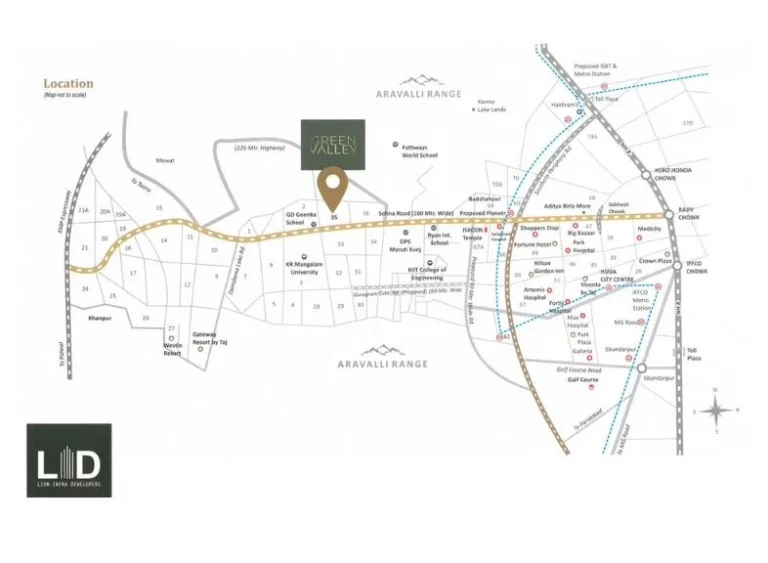 LID Plaza Sohna Location Map