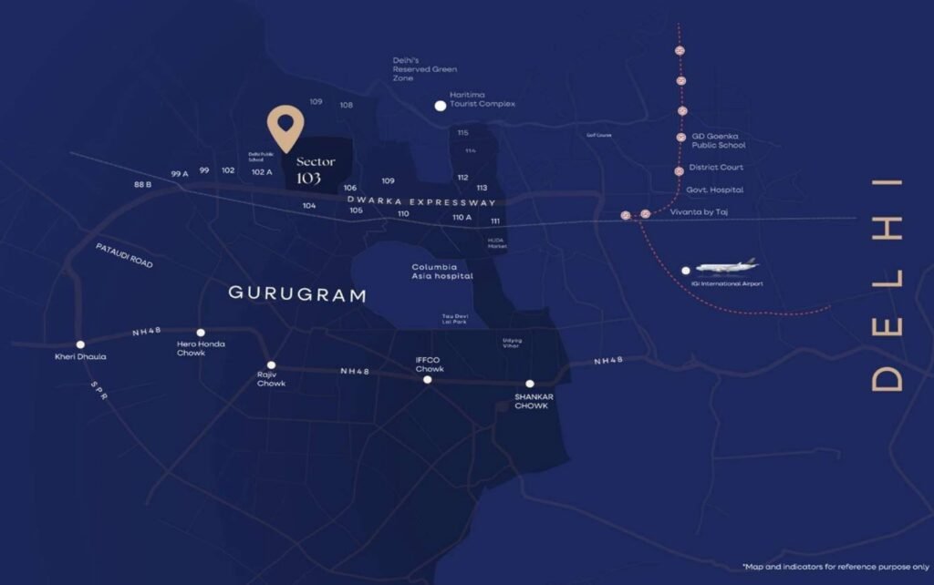Landmark Skyvue Location Map