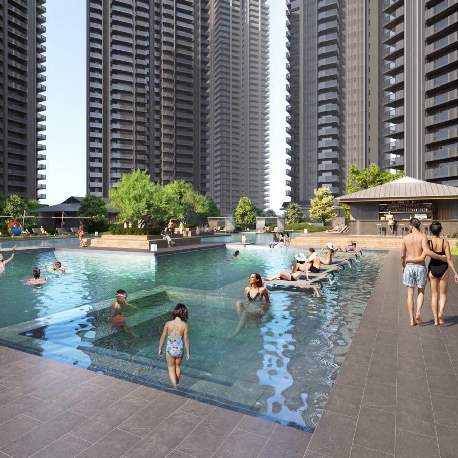 Krisumi Waterside Residence Main pool