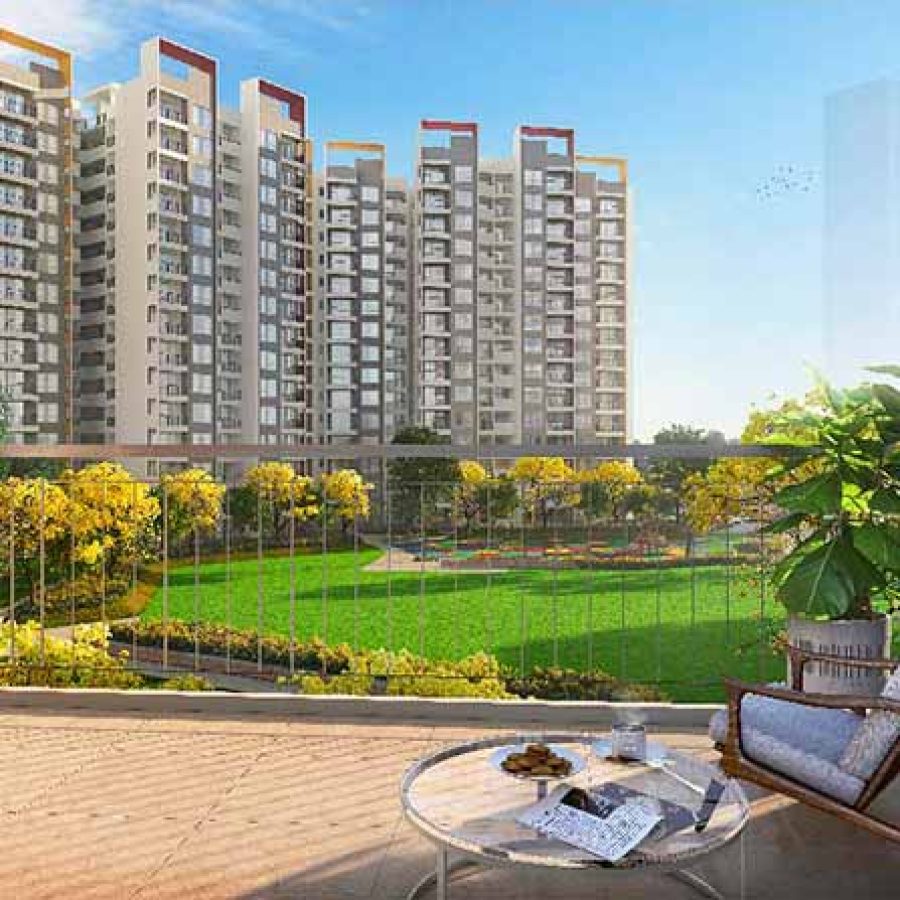 Shapoorji Pallonji Joyville Gurgaon Elevation View From Balcony