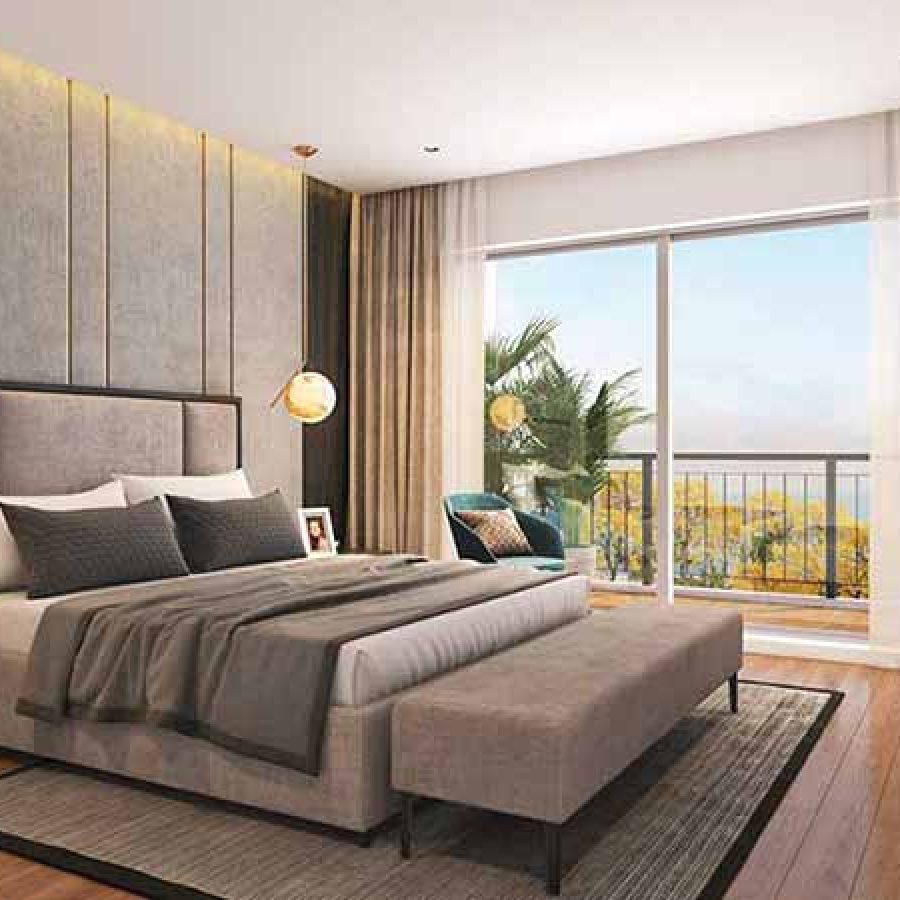 Shapoorji Pallonji Joyville Gurgaon Guest Bedroom