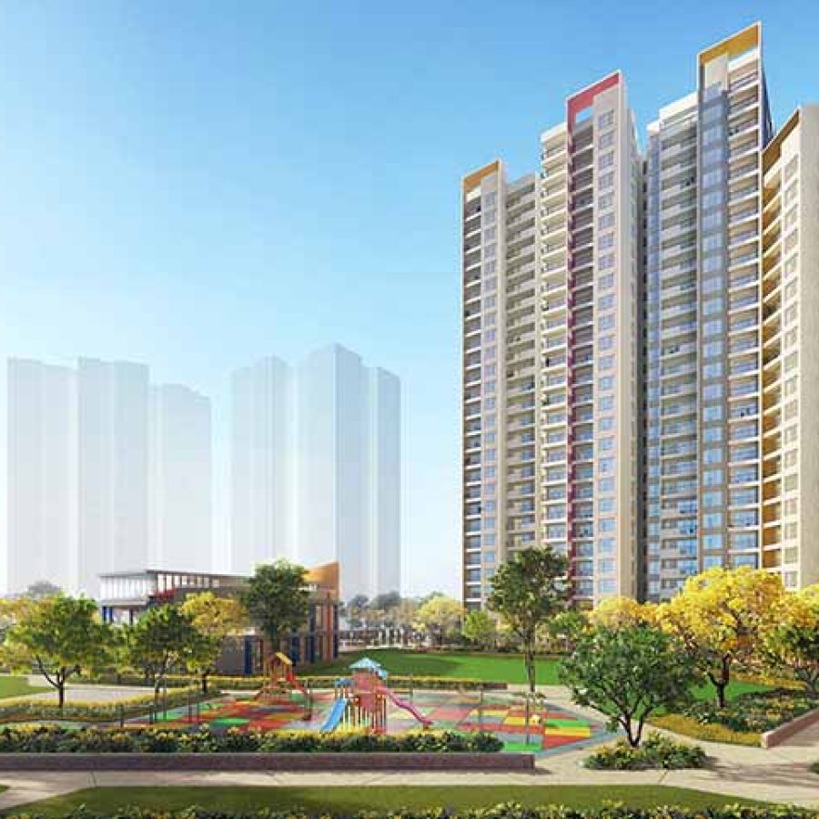 Shapoorji Pallonji Joyville Gurgaon Topaz Park Building View