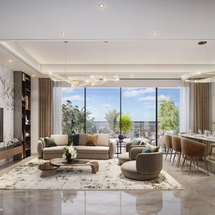 Shapoorji Pallonji The Dualis Living-and-Dining-Room
